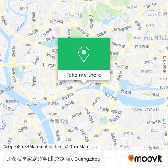 开森私享家庭公寓(北京路店) map