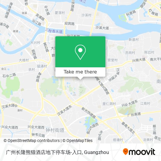 广州长隆熊猫酒店地下停车场-入口 map