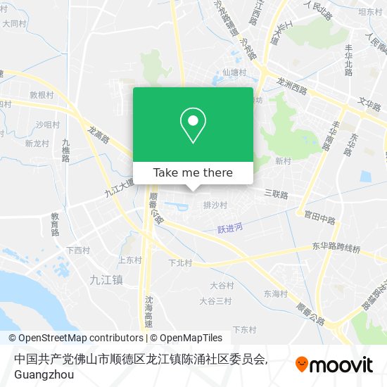 中国共产党佛山市顺德区龙江镇陈涌社区委员会 map