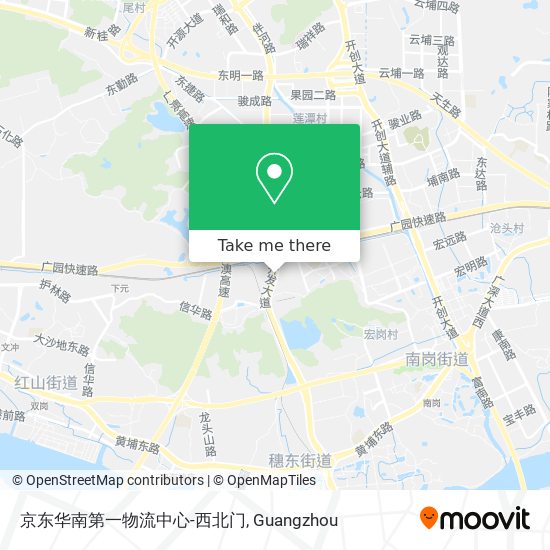 京东华南第一物流中心-西北门 map