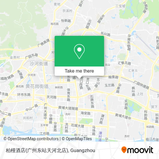 柏槿酒店(广州东站天河北店) map