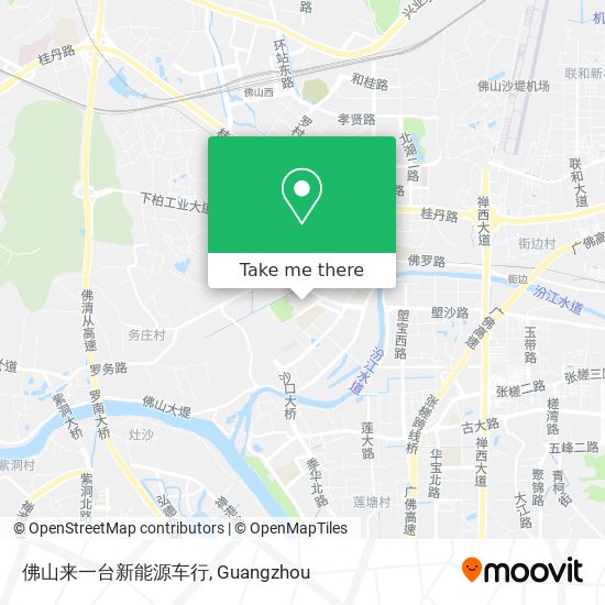 佛山来一台新能源车行 map