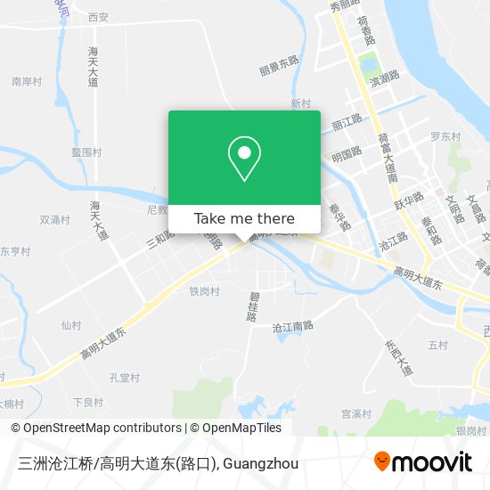 三洲沧江桥/高明大道东(路口) map