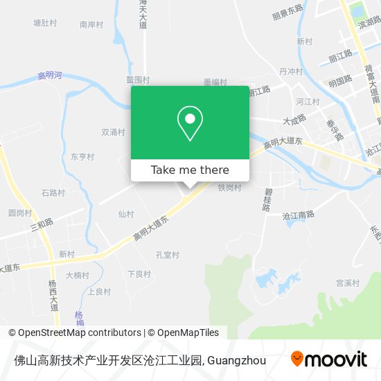 佛山高新技术产业开发区沧江工业园 map