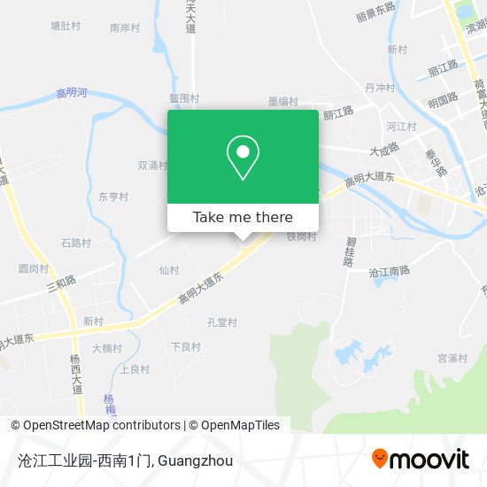 沧江工业园-西南1门 map