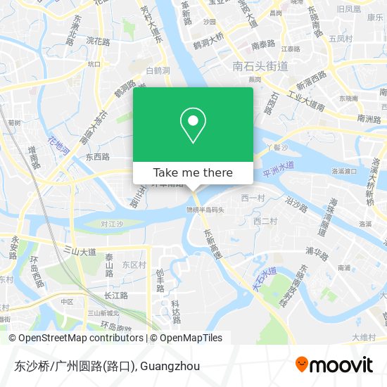 东沙桥/广州圆路(路口) map