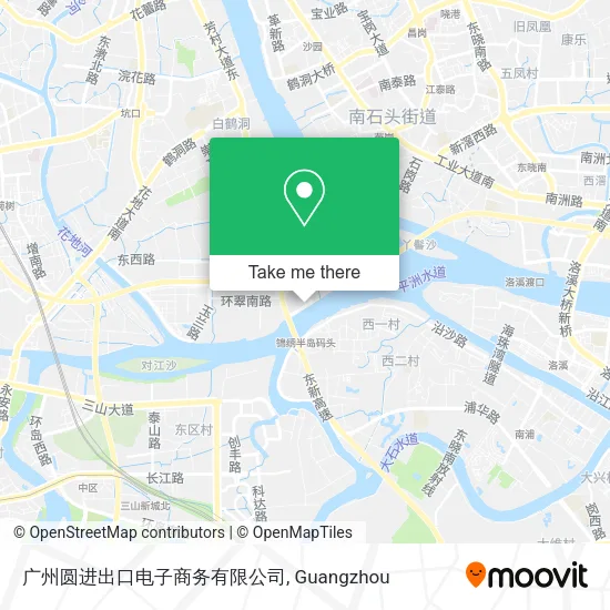 广州圆进出口电子商务有限公司 map