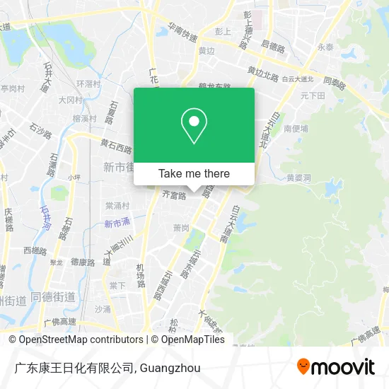广东康王日化有限公司 map