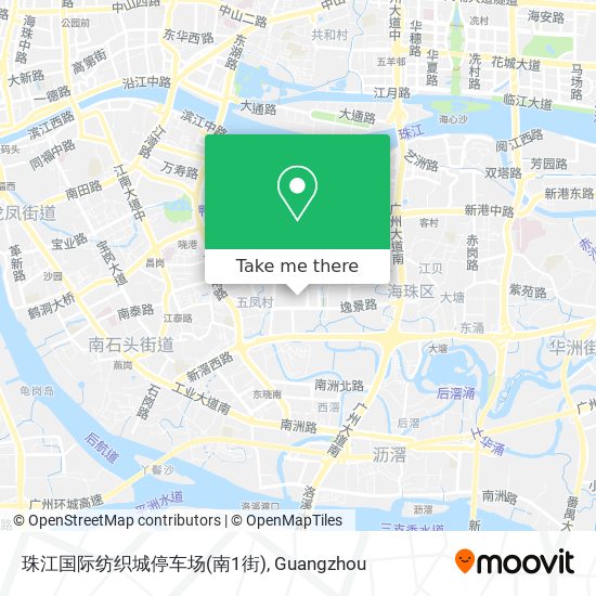 珠江国际纺织城停车场(南1街) map