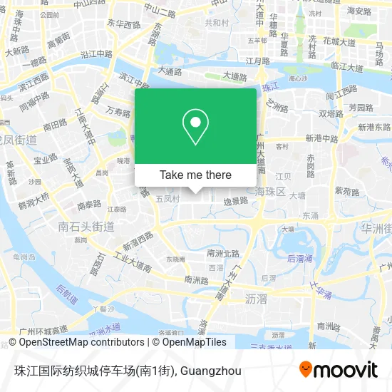 珠江国际纺织城停车场(南1街) map