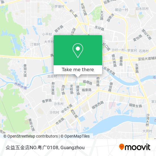 众益五金店NO.粤广0108 map