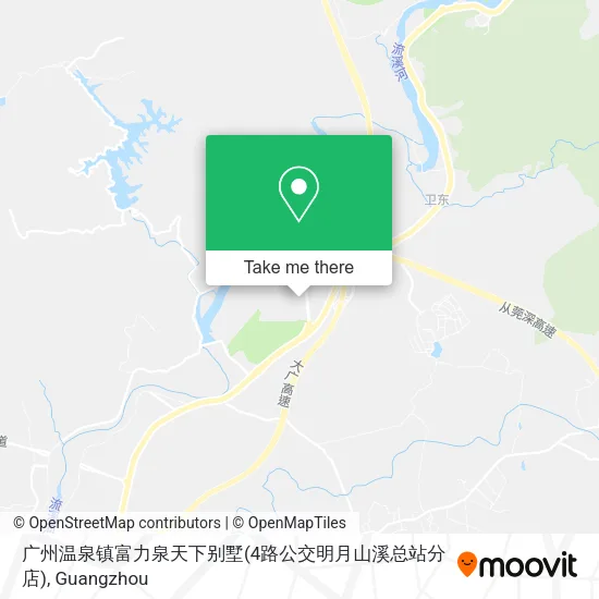 广州温泉镇富力泉天下别墅(4路公交明月山溪总站分店) map