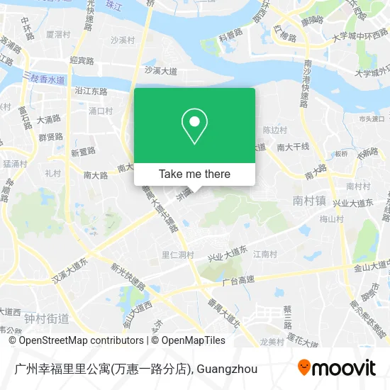 广州幸福里里公寓(万惠一路分店) map