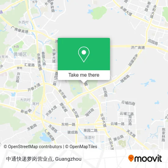 中通快递萝岗营业点 map