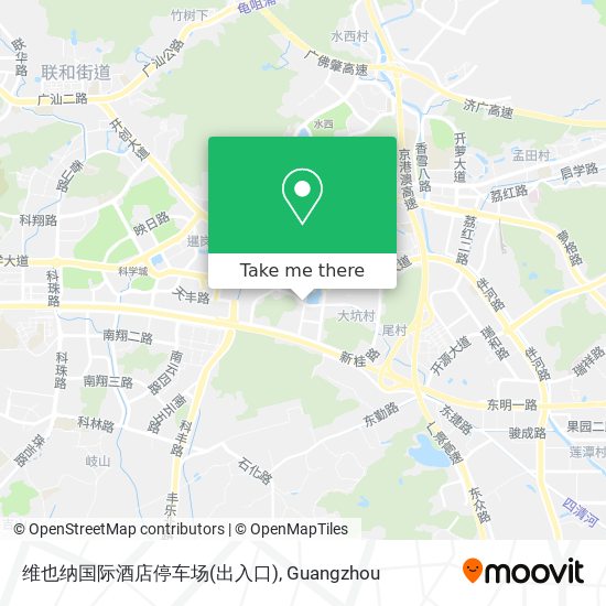 维也纳国际酒店停车场(出入口) map