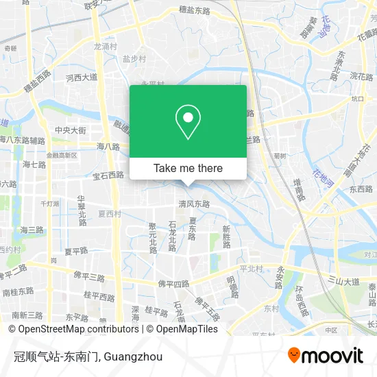 冠顺气站-东南门 map