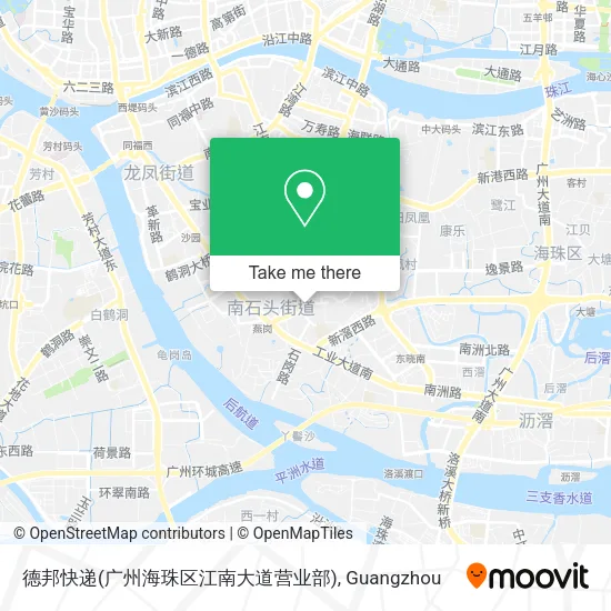 德邦快递(广州海珠区江南大道营业部) map