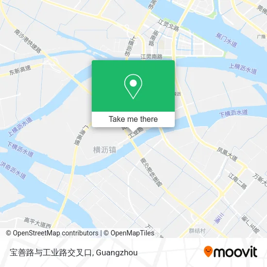 宝善路与工业路交叉口 map