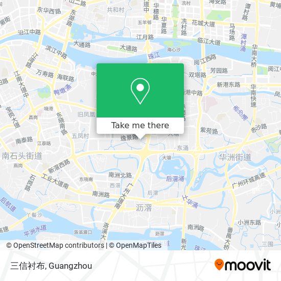 三信衬布 map