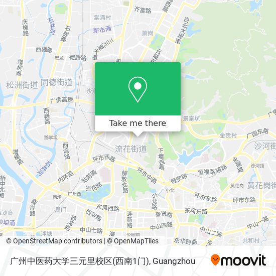 广州中医药大学三元里校区(西南1门) map