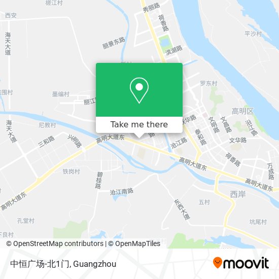 中恒广场-北1门 map