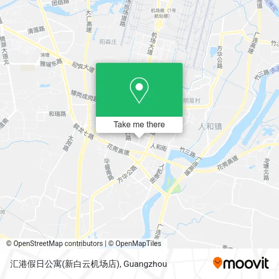 汇港假日公寓(新白云机场店) map
