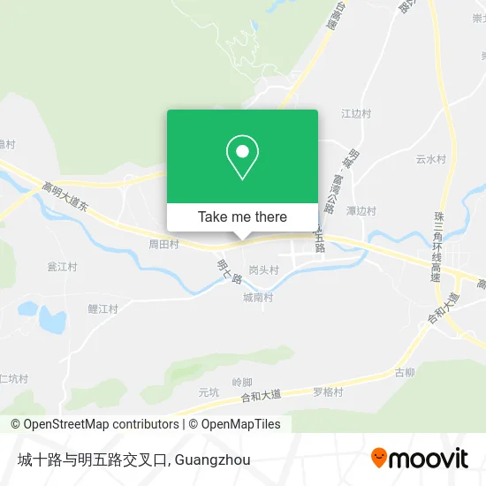 城十路与明五路交叉口 map