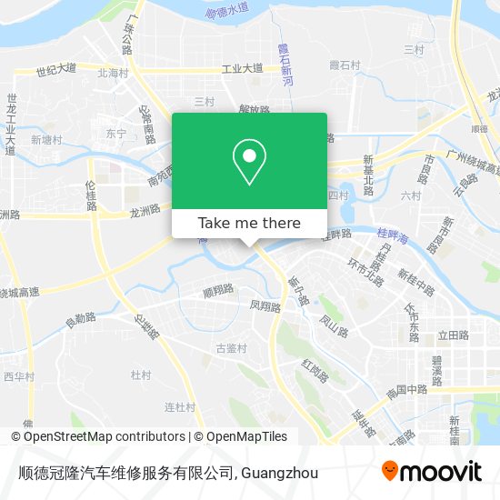 顺德冠隆汽车维修服务有限公司 map