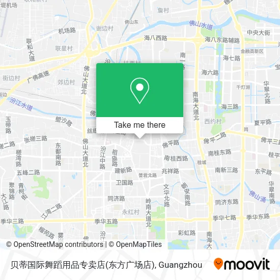 贝蒂国际舞蹈用品专卖店(东方广场店) map