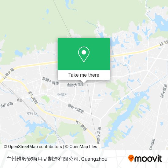 广州维毅宠物用品制造有限公司 map