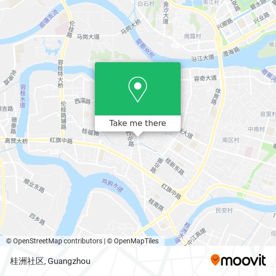 桂洲社区 map
