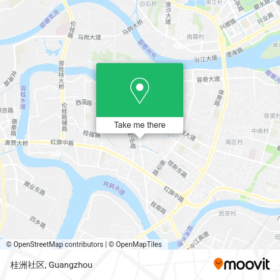 桂洲社区 map