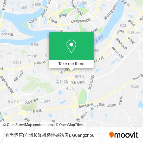 宜尚酒店(广州长隆板桥地铁站店) map