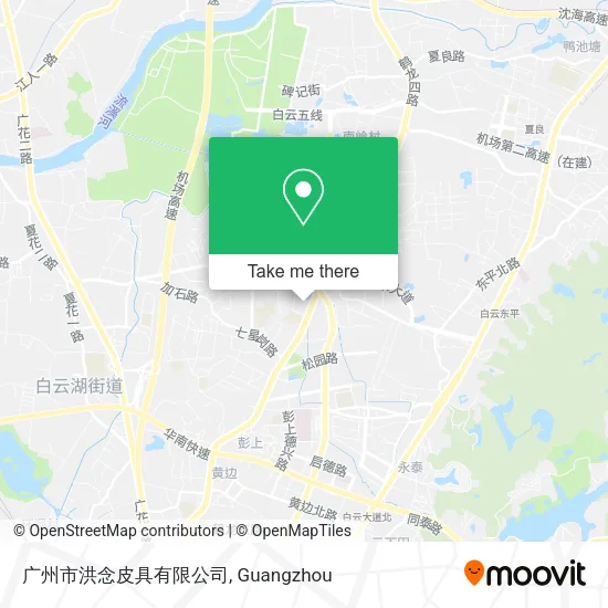广州市洪念皮具有限公司 map