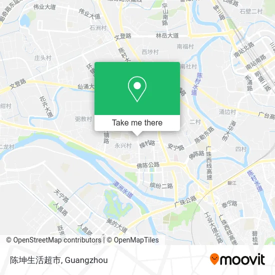 陈坤生活超市 map