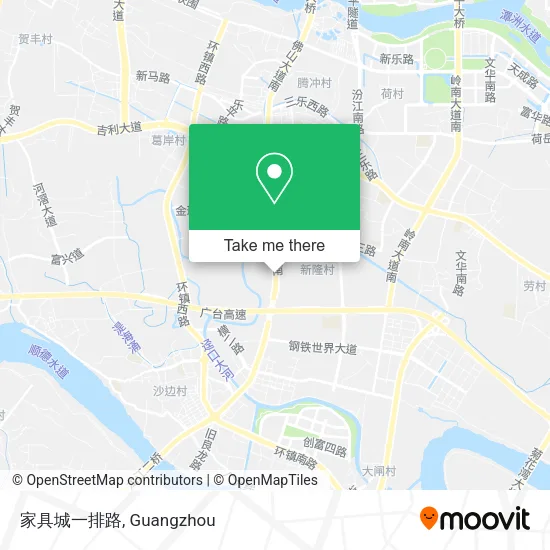家具城一排路 map