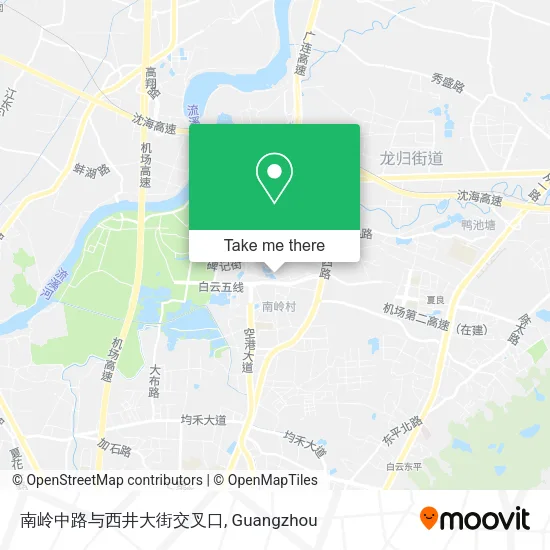 南岭中路与西井大街交叉口 map