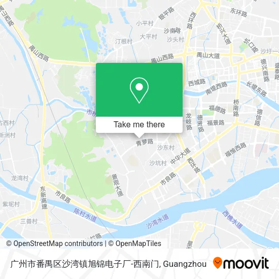 广州市番禺区沙湾镇旭锦电子厂-西南门 map