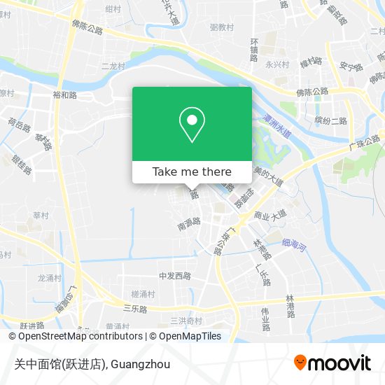 关中面馆(跃进店) map