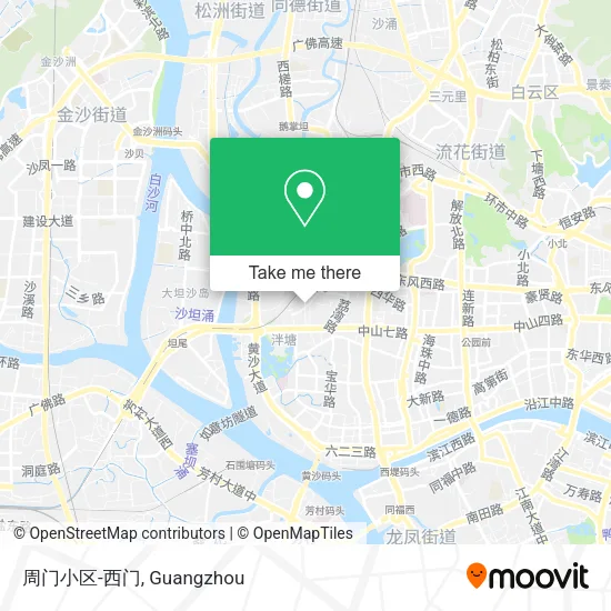 周门小区-西门 map