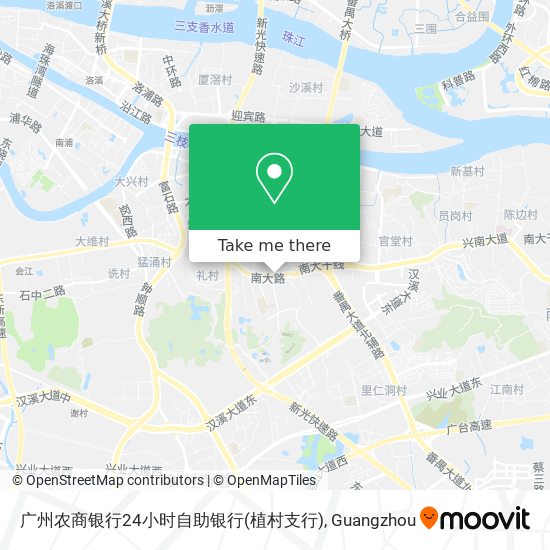 广州农商银行24小时自助银行(植村支行) map