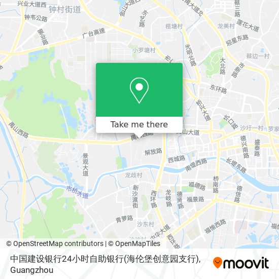 中国建设银行24小时自助银行(海伦堡创意园支行) map