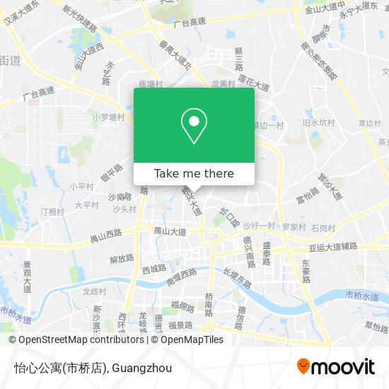 怡心公寓(市桥店) map