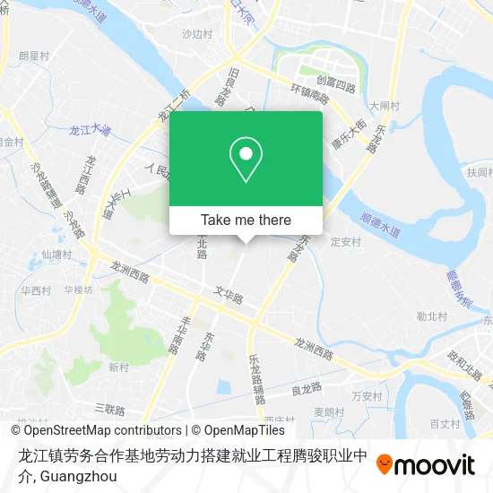 龙江镇劳务合作基地劳动力搭建就业工程腾骏职业中介 map