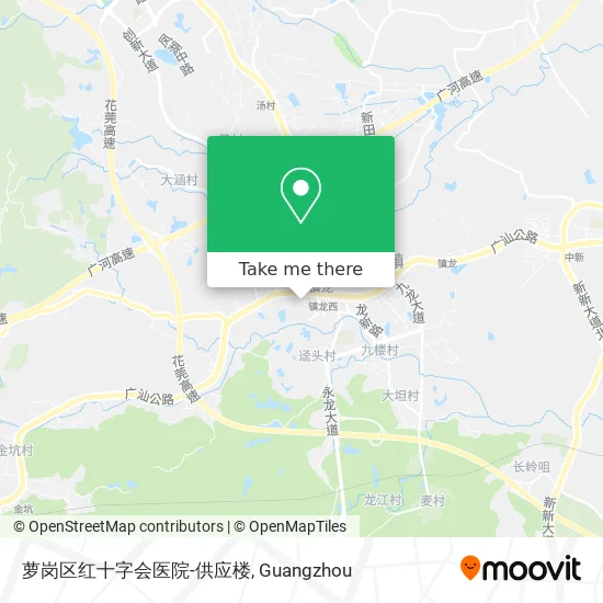 萝岗区红十字会医院-供应楼 map