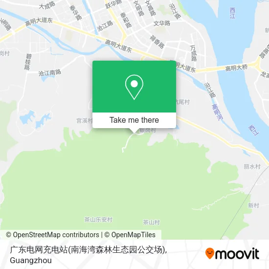 广东电网充电站(南海湾森林生态园公交场) map