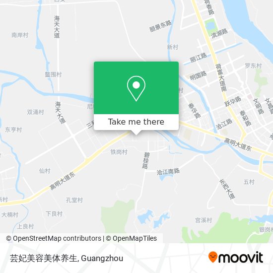 芸妃美容美体养生 map