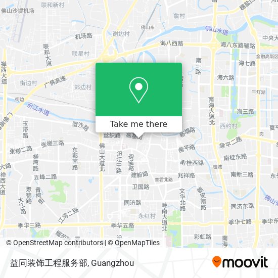益同装饰工程服务部 map
