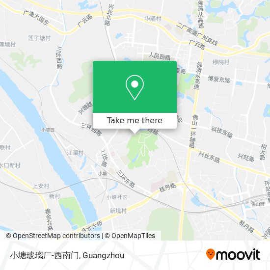 小塘玻璃厂-西南门 map