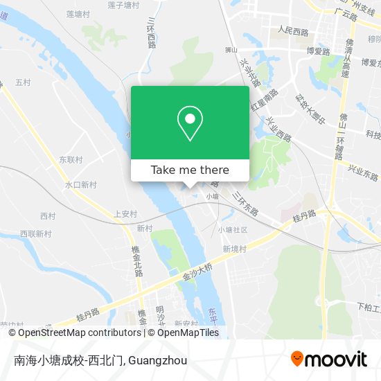 南海小塘成校-西北门 map